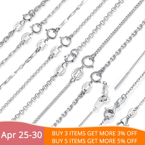 Silver Lobster Clasp Adjustable Necklace Chain Fashion